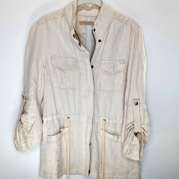 East Coast Vibes - Max Jeans Cotton Utility Safari Jacket | XS | 240408 - Picture 1 of 8